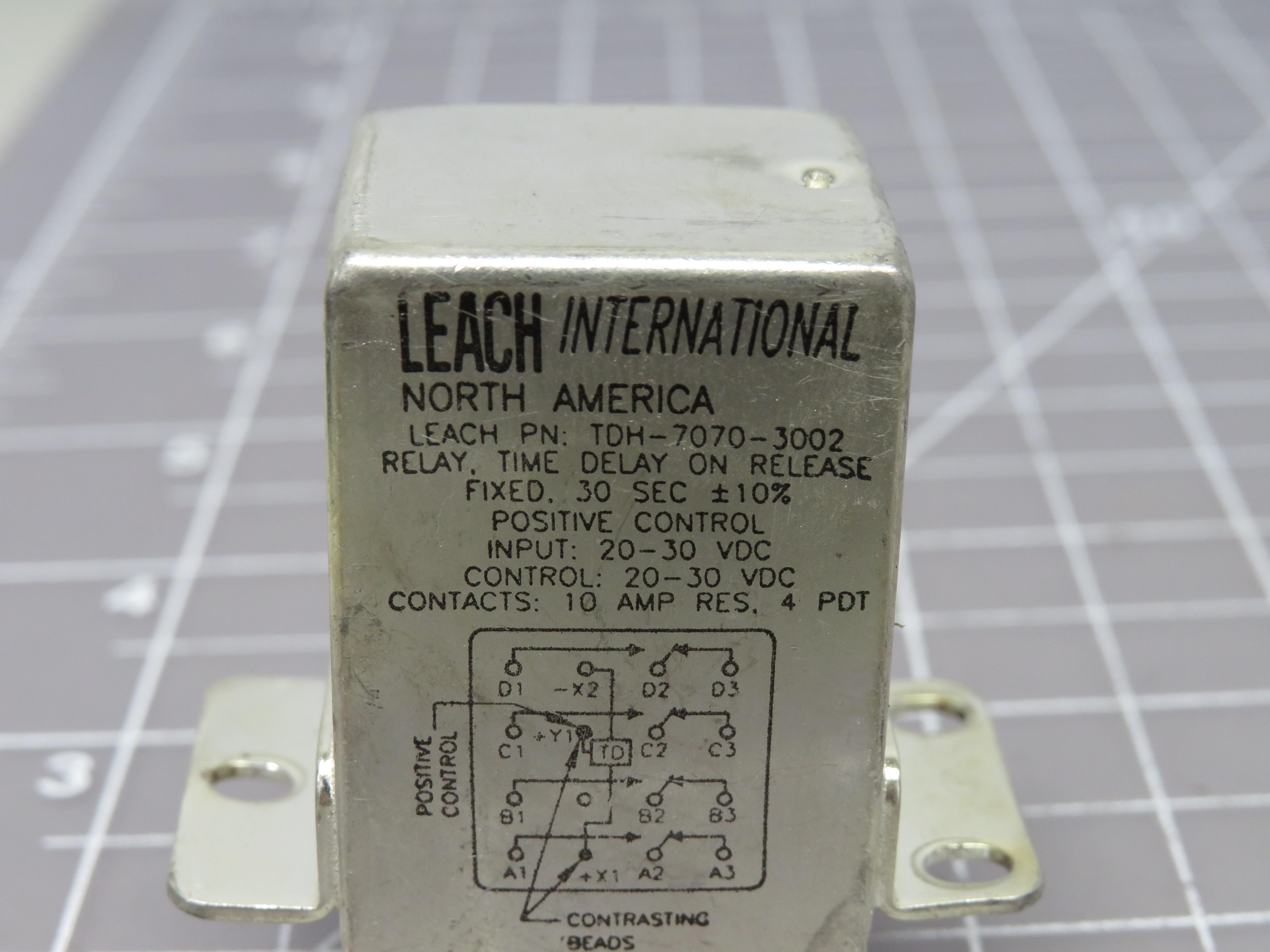 Leach TDH70703002 Time Delay Relay T157537 eBay
